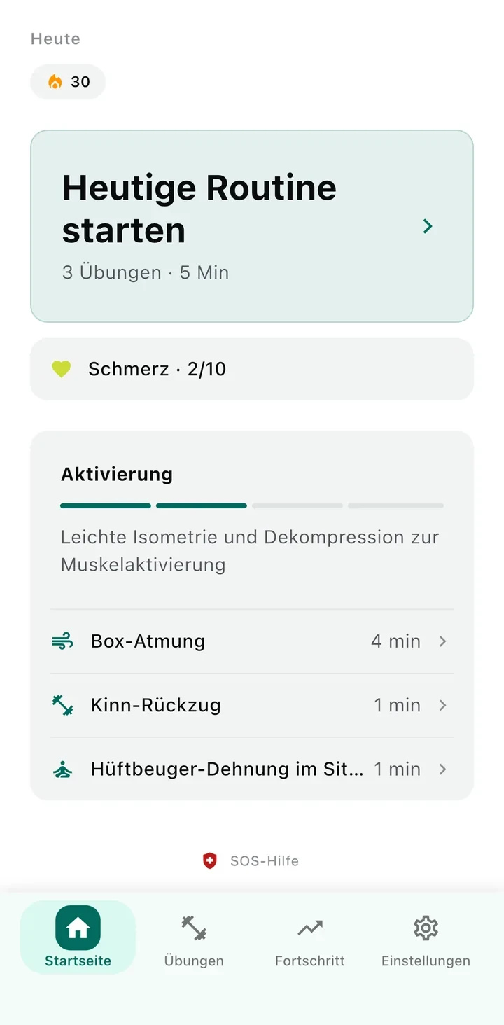 Ctrl+Neck App Screenshot