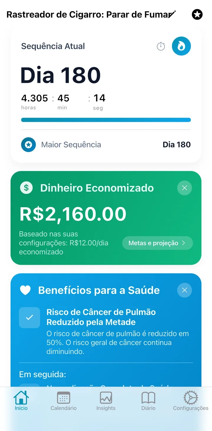 Smoke Tracker App Screenshot