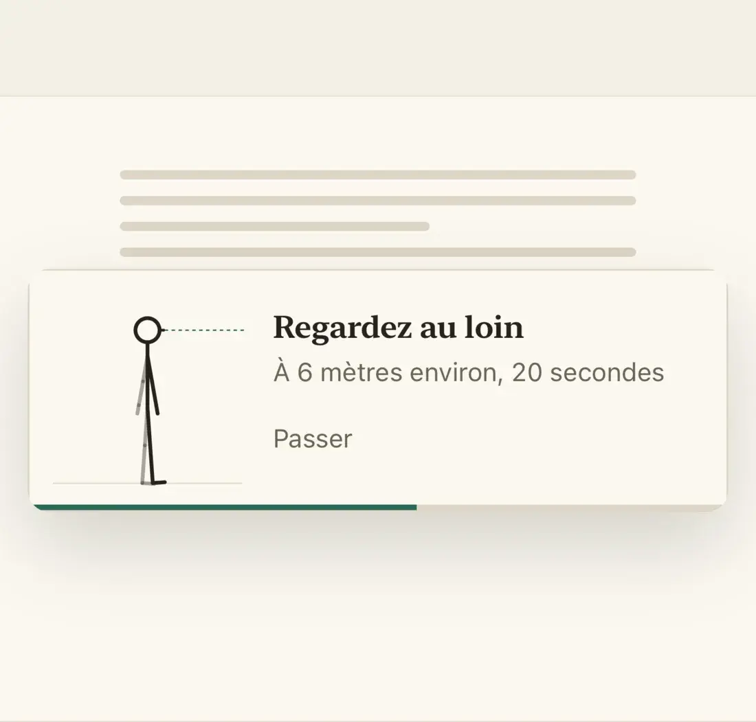 Pauses pour les yeux